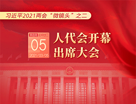 習(xí)近平2021兩會&ldquo;微鏡頭&rdquo;之二：3月5日 人代會開幕，出席大會