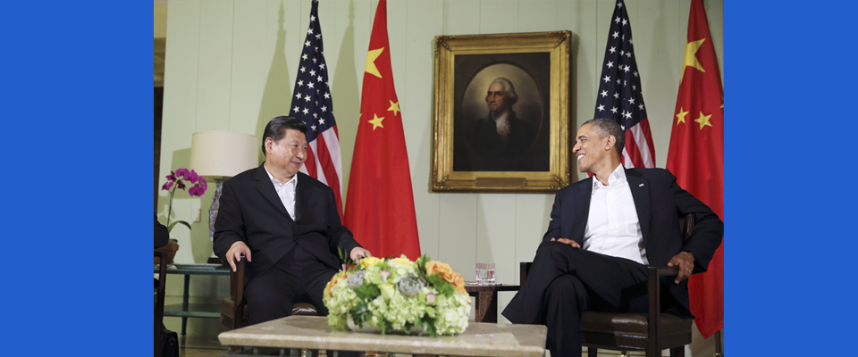 2013年6月，習(xí)近平與美國總統(tǒng)奧巴馬共同會見記者