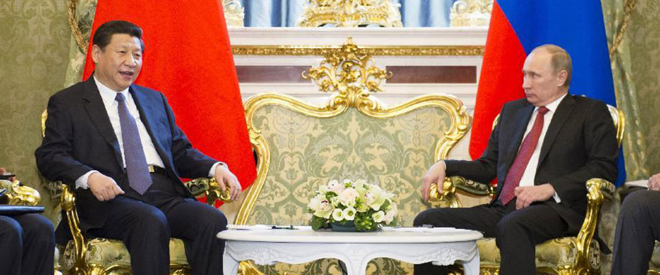 2013年3月，習(xí)近平與普京舉行會談