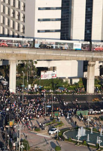 泰國(guó)曼谷&ldquo;封城&rdquo;